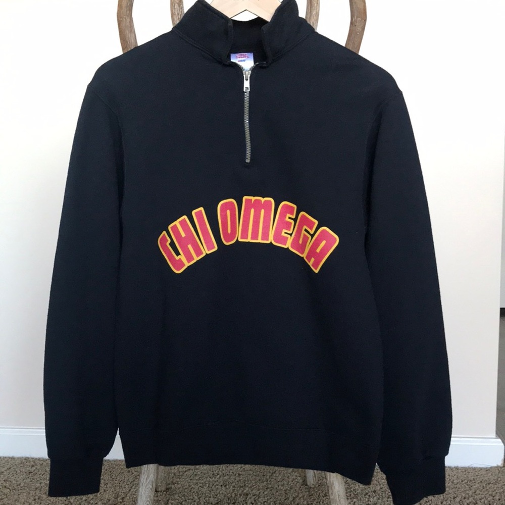 Chi Omega Sorority Quarter Zip Sweatshirt
